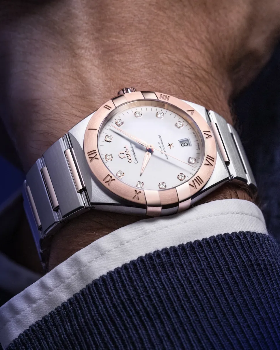 39 mm, Stahl ‑ Sedna™‑Gold mit Stahl‑ und Sedna™‑Goldband