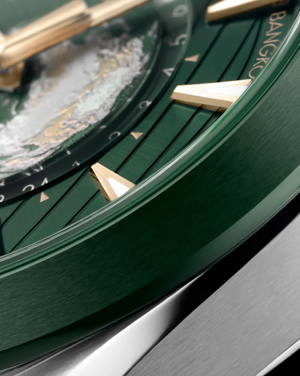43 mm, Stahl mit Kautschukband