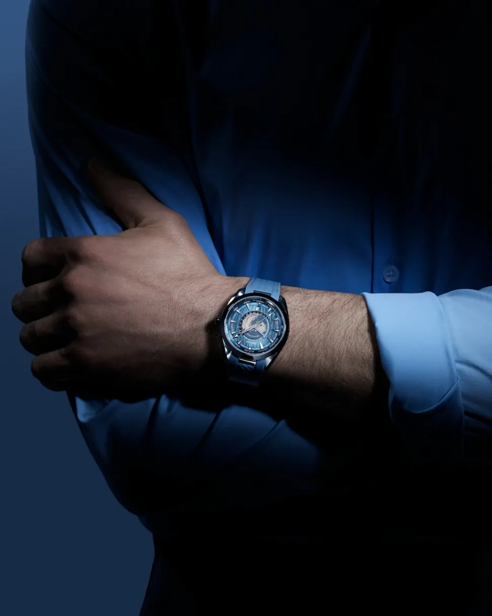 43 mm, Stahl mit Kautschukband