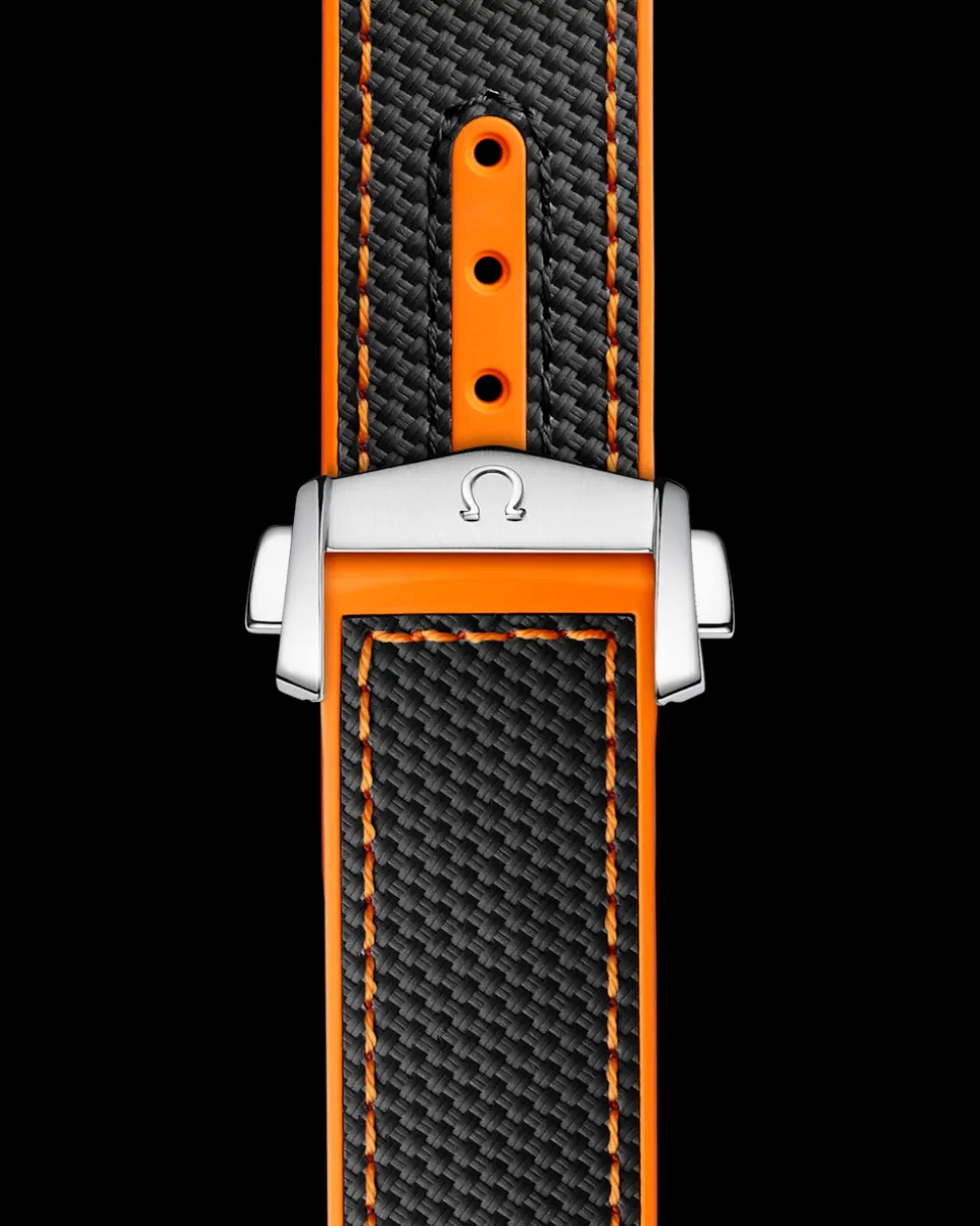 43,5 mm, Stahl mit Kautschukband