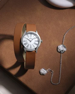 26 mm, Stahl mit Leder