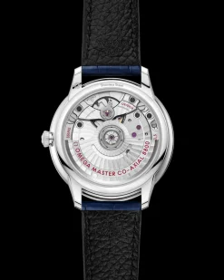 34 mm, Stahl mit Lederarmband