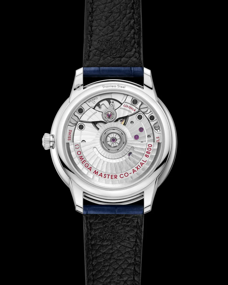 34 mm, Stahl mit Lederarmband