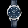 34 mm, Stahl mit Lederarmband