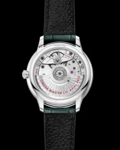 34 mm, Stahl mit Lederarmband