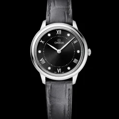 30 mm, Stahl mit Lederarmband