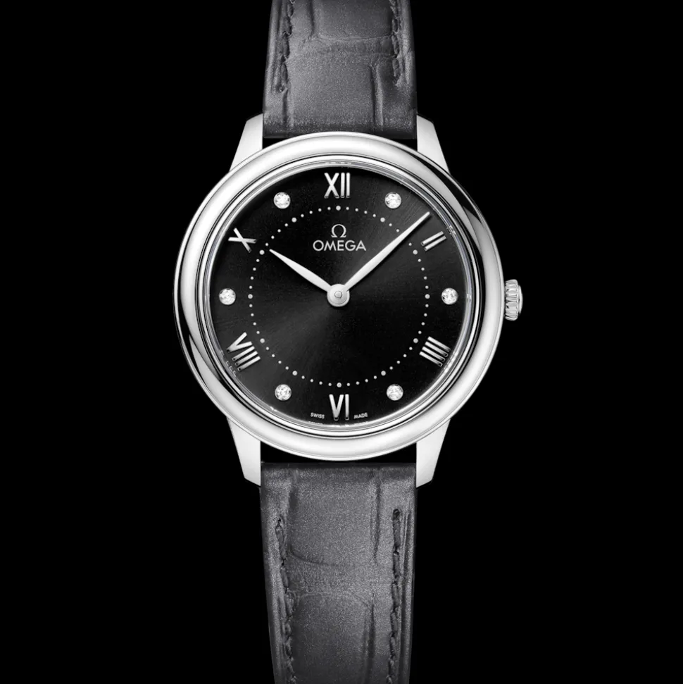 30 mm, Stahl mit Lederarmband