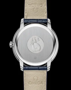 39,5 mm, Stahl mit Lederarmband