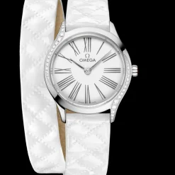 26 mm, Stahl mit Lederarmband