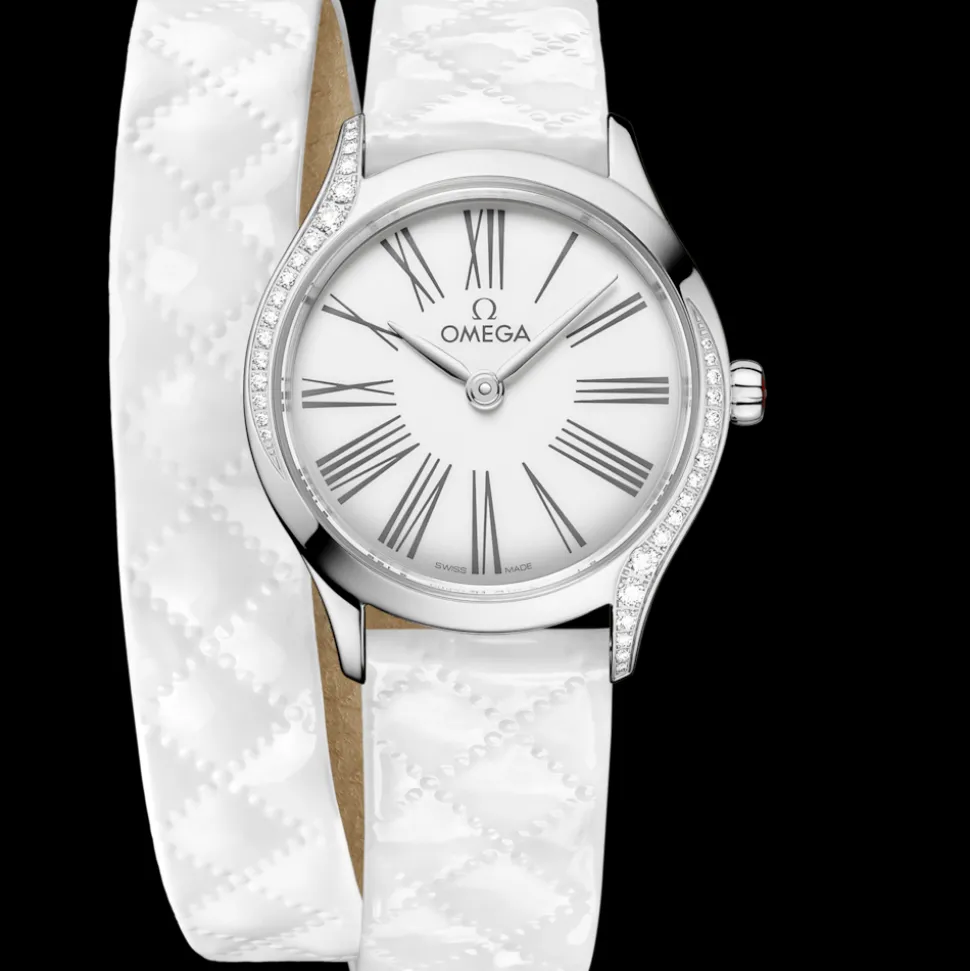 26 mm, Stahl mit Lederarmband