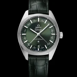 41 mm, Stahl mit Lederarmband