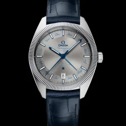 41 mm, Stahl mit Lederarmband