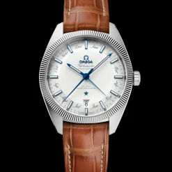 41 mm, Stahl mit Lederarmband