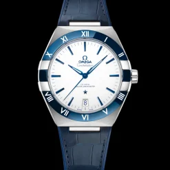 41 mm, Stahl mit Lederarmband