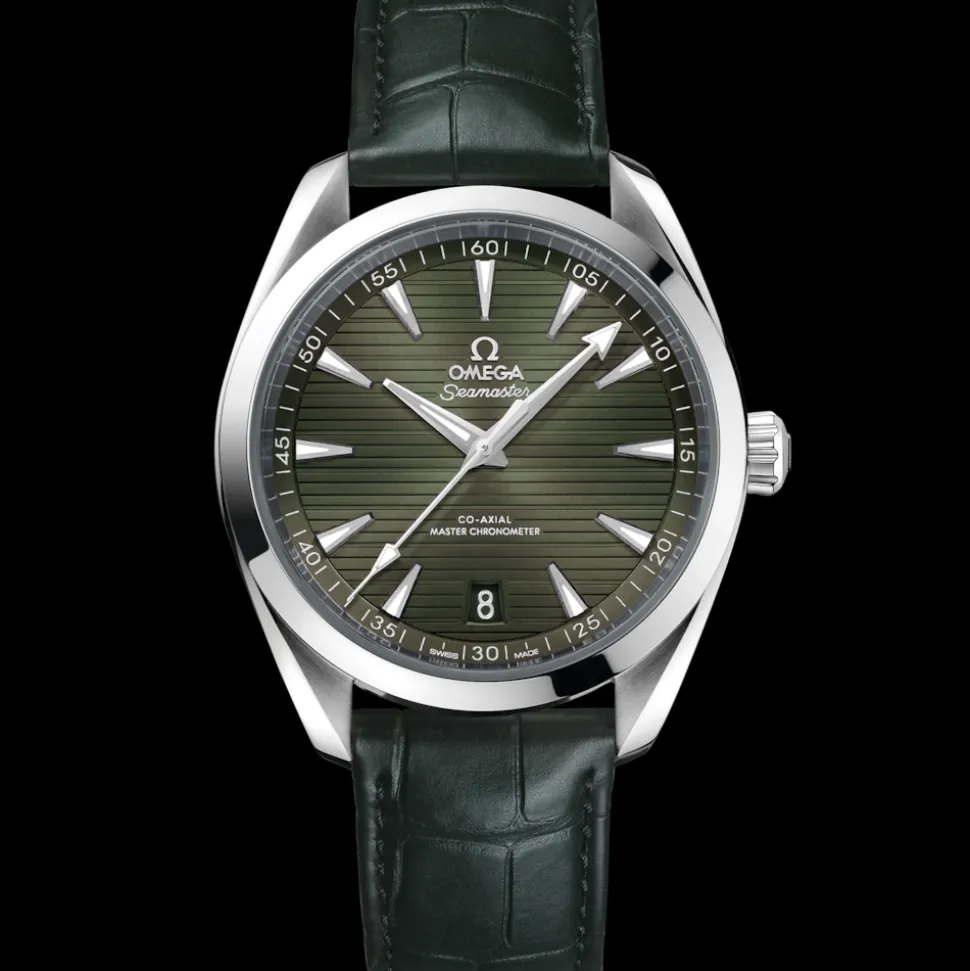 41 mm, Stahl mit Lederarmband