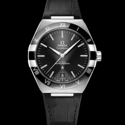 41 mm, Stahl mit Lederarmband