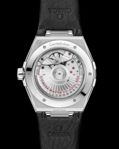 39 mm, Stahl mit Lederarmband