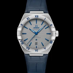 39 mm, Stahl mit Lederarmband