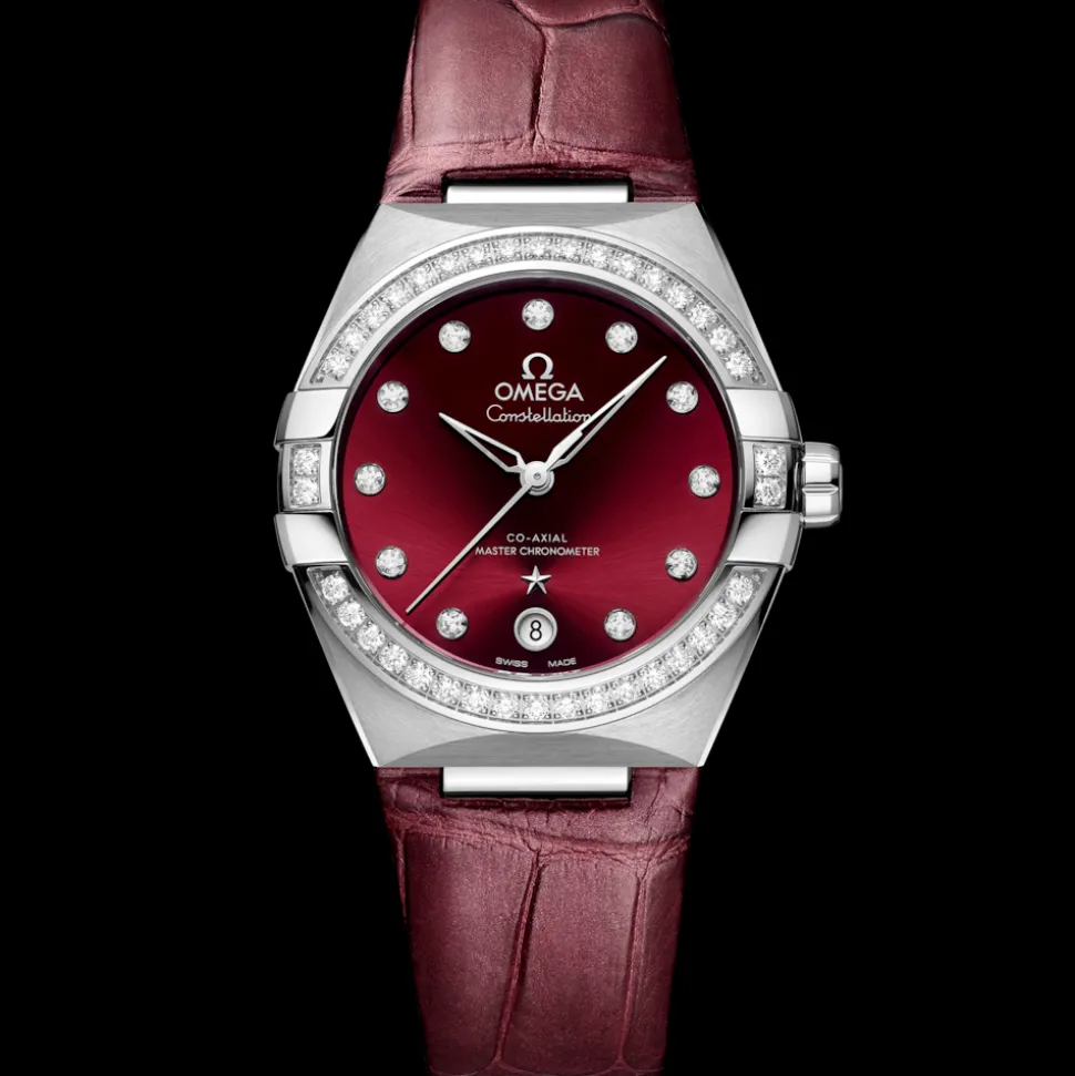 36 mm, Stahl mit Lederarmband