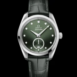 38 mm, Stahl mit Lederarmband