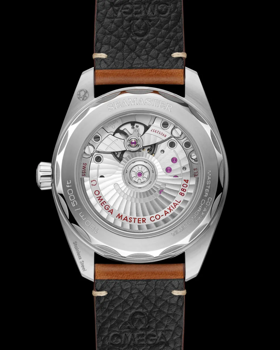 38 mm, Stahl mit Lederarmband