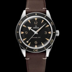 41 mm, Stahl mit Lederarmband