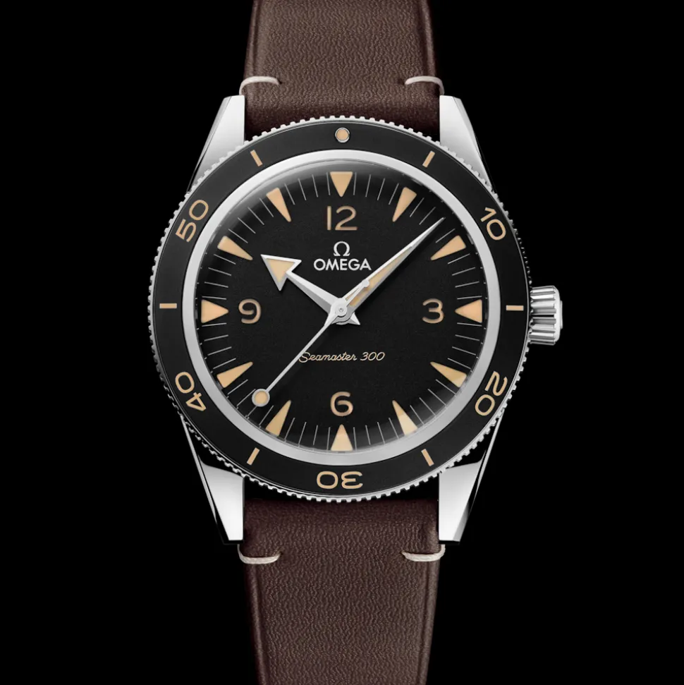 41 mm, Stahl mit Lederarmband