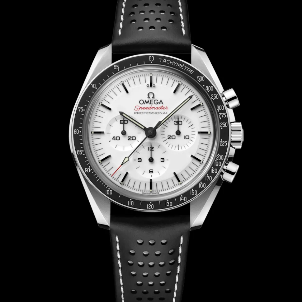 42 mm, Stahl mit Lederarmband