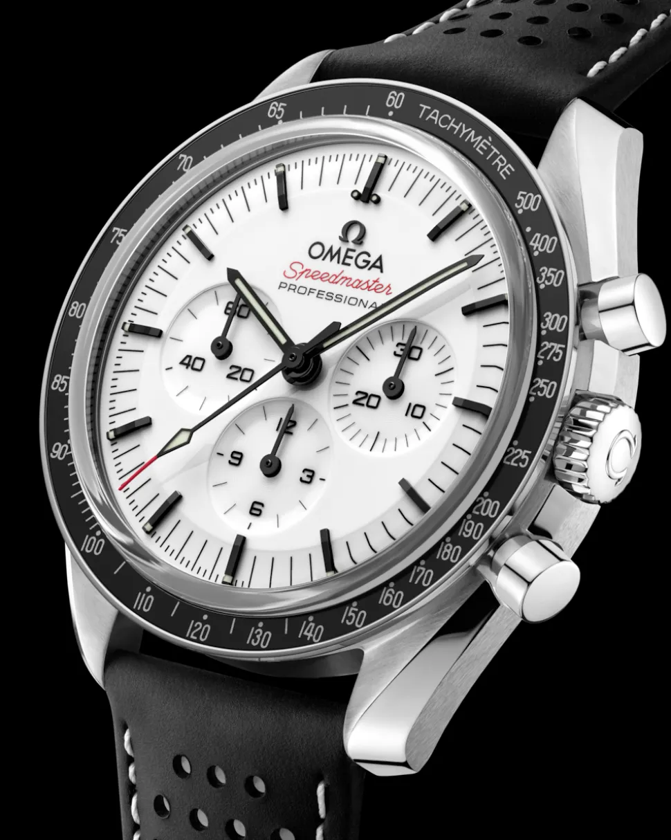 42 mm, Stahl mit Lederarmband