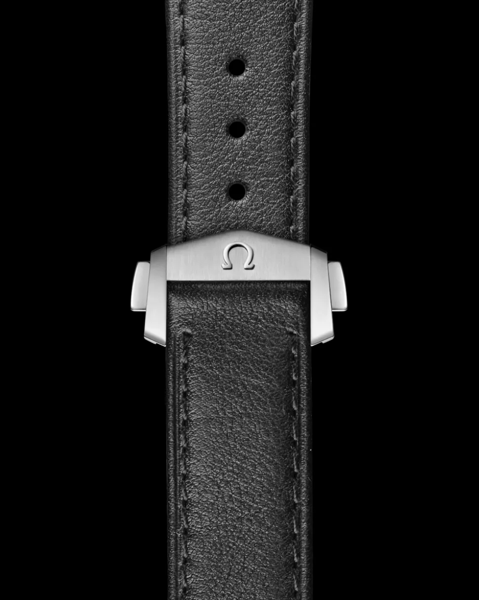 42 mm, Stahl mit Lederarmband