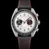 43 mm, Stahl mit Lederarmband