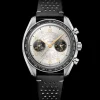 43 mm, Stahl mit Lederarmband