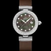 34 mm, Stahl mit Lederarmband