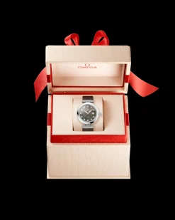 34 mm, Stahl mit Lederarmband