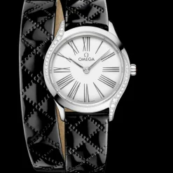 26 mm, Stahl mit Lederarmband