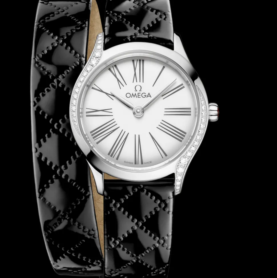 26 mm, Stahl mit Lederarmband