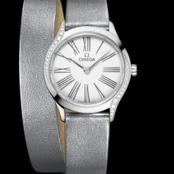26 mm, Stahl mit Lederarmband
