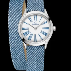 26 mm, Stahl mit Lederarmband