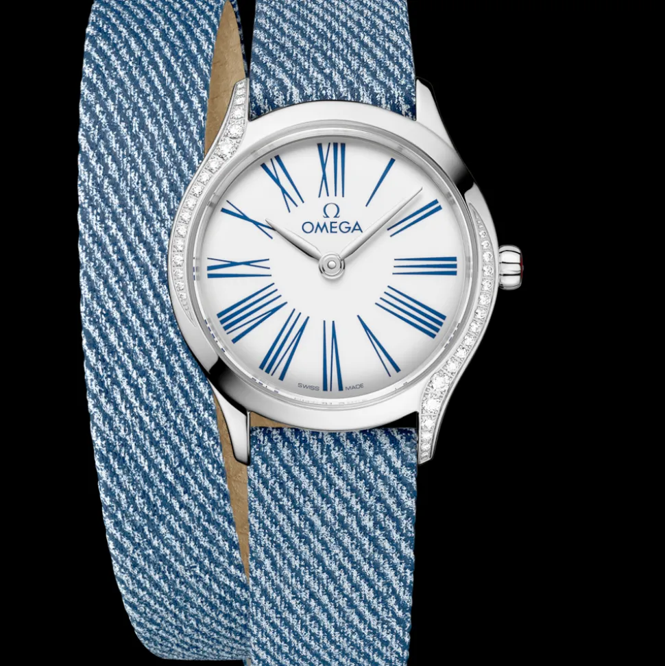 26 mm, Stahl mit Lederarmband