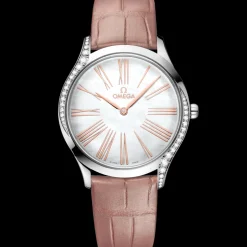 36 mm, Stahl mit Lederarmband