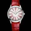 36 mm, Stahl mit Lederarmband