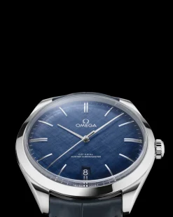 40 mm, Stahl mit Lederarmband