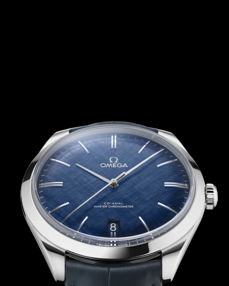 40 mm, Stahl mit Lederarmband
