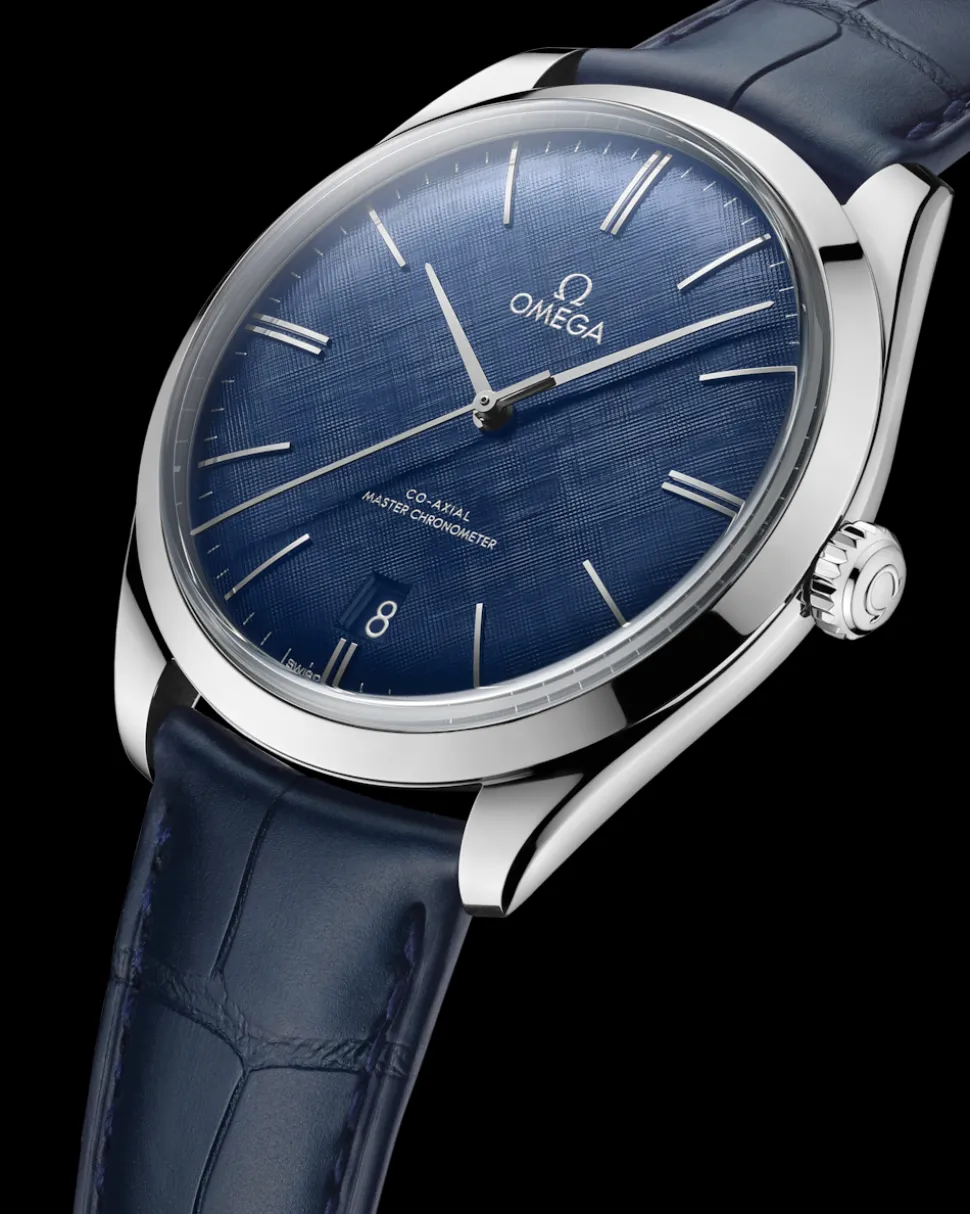 40 mm, Stahl mit Lederarmband