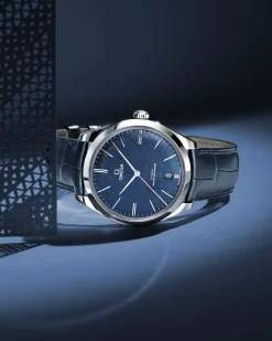 40 mm, Stahl mit Lederarmband