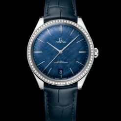 40 mm, Stahl mit Lederarmband