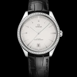 40 mm, Stahl mit Lederarmband