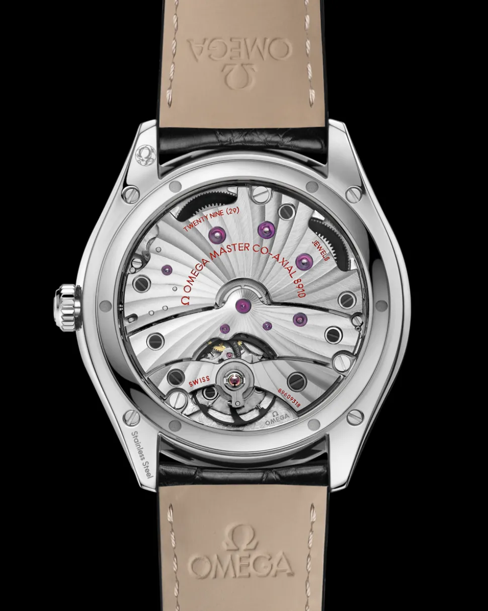 40 mm, Stahl mit Lederarmband