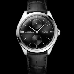 40 mm, Stahl mit Lederarmband