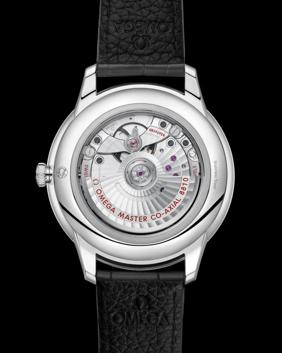 41 mm, Stahl mit Lederarmband